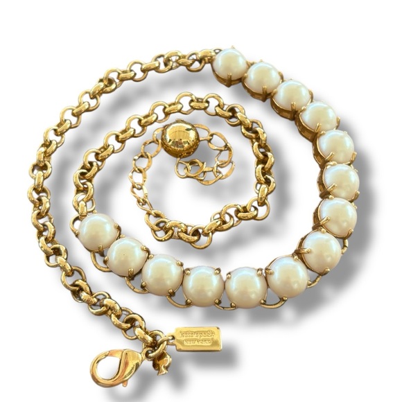 Kate Spade Squared Away Pearl Necklace - Picture 3 of 5